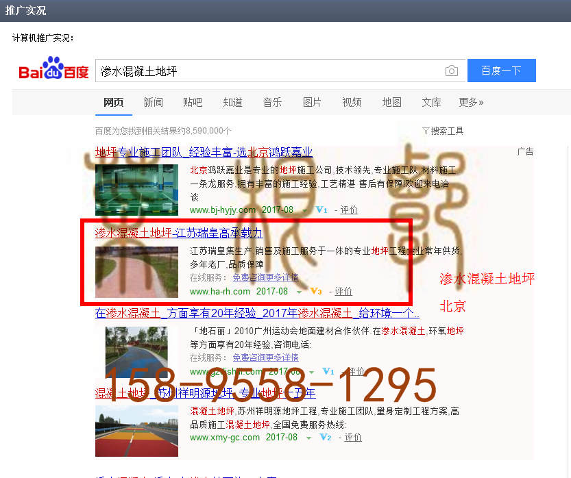 苏州竞价网站托管优化推广公司，菜根谭网络科技有限公司查询瑞皇关键词排名8月28日推广实况案例（7）